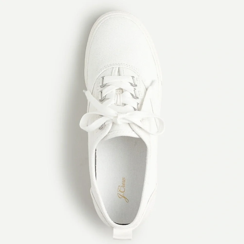 NIB J. Crew Harbor sneaker in White - Picture 3 of 7